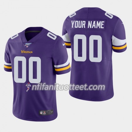 Miesten Minnesota Vikings NFL Pelipaita Custom Nike Violetti I 100th